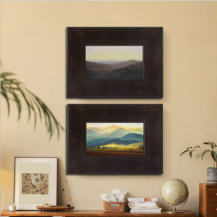 Framed Mountain Landscape Artwork