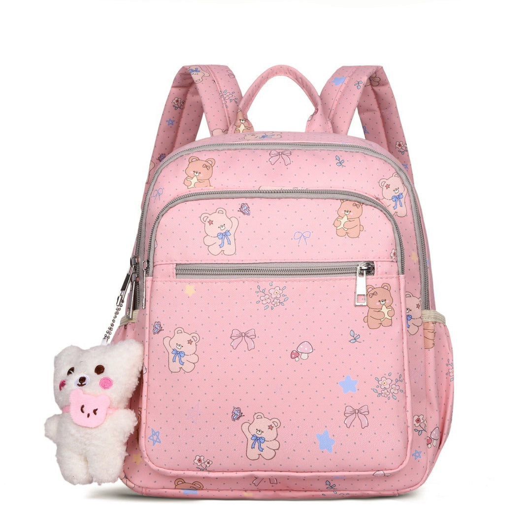 Cute Cartoon-Themed Multi-Pocket Backpack Bowlift