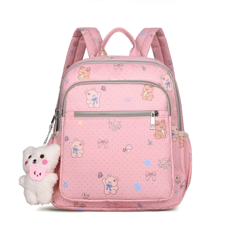 Cute Cartoon-Themed Multi-Pocket Backpack Bowlift