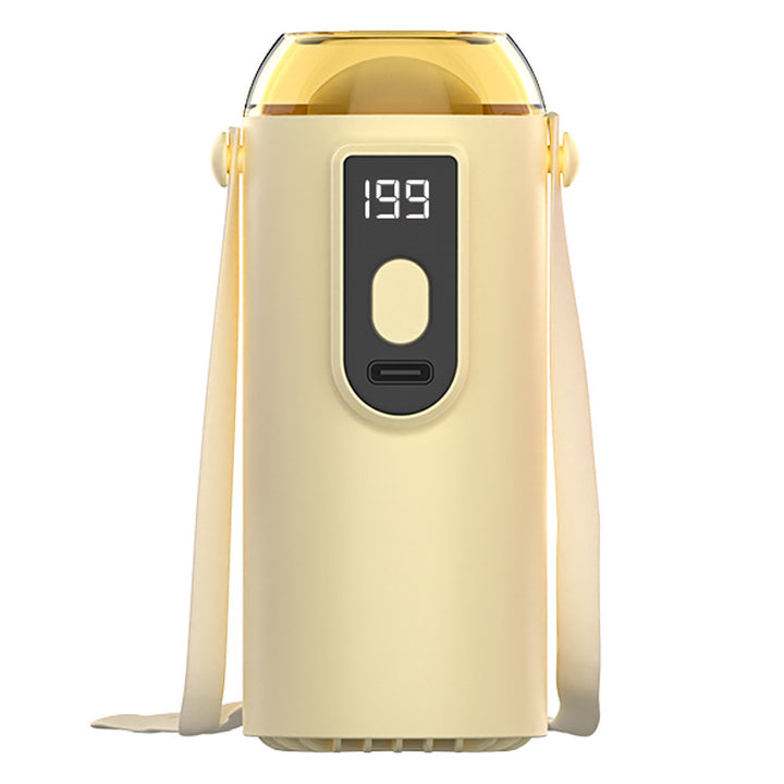 Ladies Portable Mini Air Circulator with Digital Temperature Display Bowlift