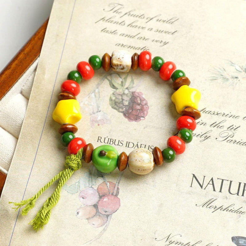 Heart-Shaped Beaded Bracelet Bowlift