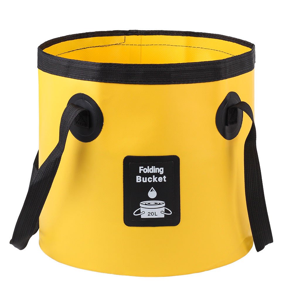 Ladies collapsible water container with sturdy carrying handle Bowlift