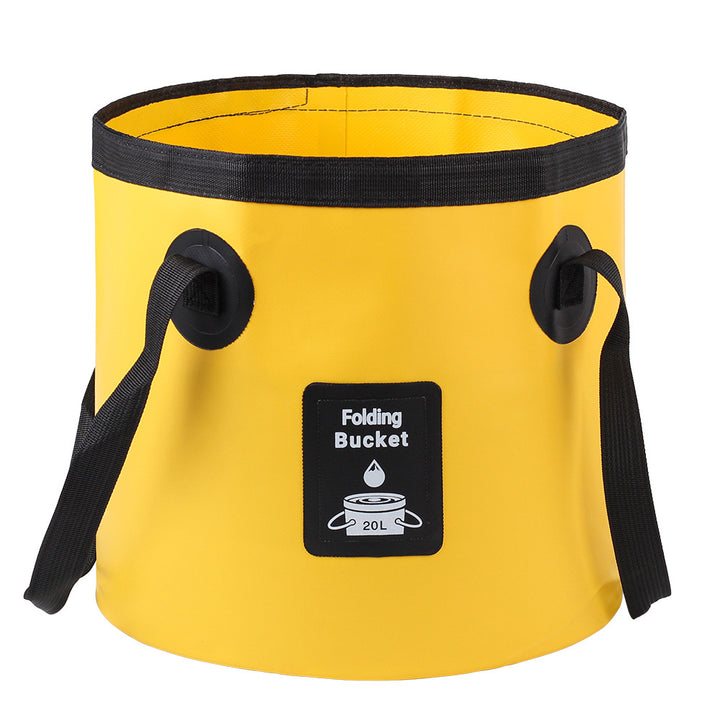 Ladies collapsible water container with sturdy carrying handle Bowlift