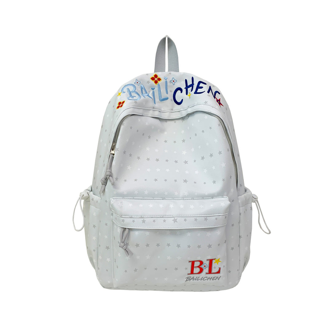 Stylish Star-Embellished Backpack