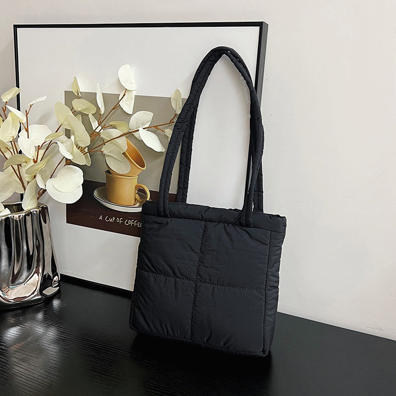 Stylish Quilted Tote Bag Bowlift