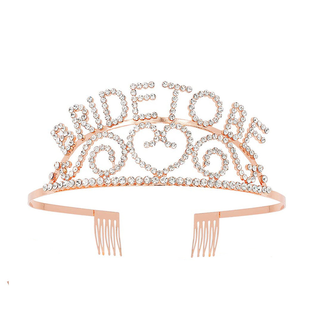 Women's Glittering Tiara with Heart Motifs Bowlift