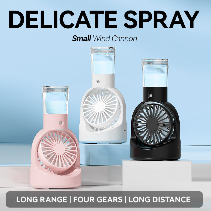 Personal Mini Portable Fan Water Mist Sprayer Bowlift