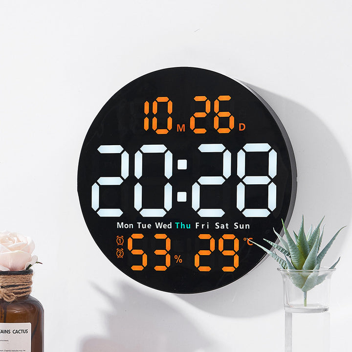 Digital Multifunction Alarm Clock with Temperature and Hygrometer Display Bowlift