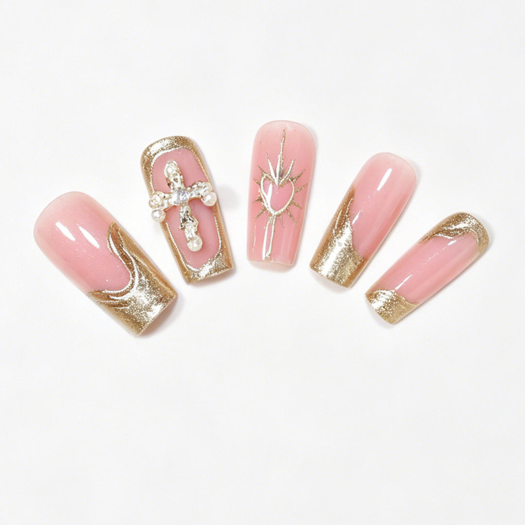 Decorative Long Acrylic Nail Tips Bowlift