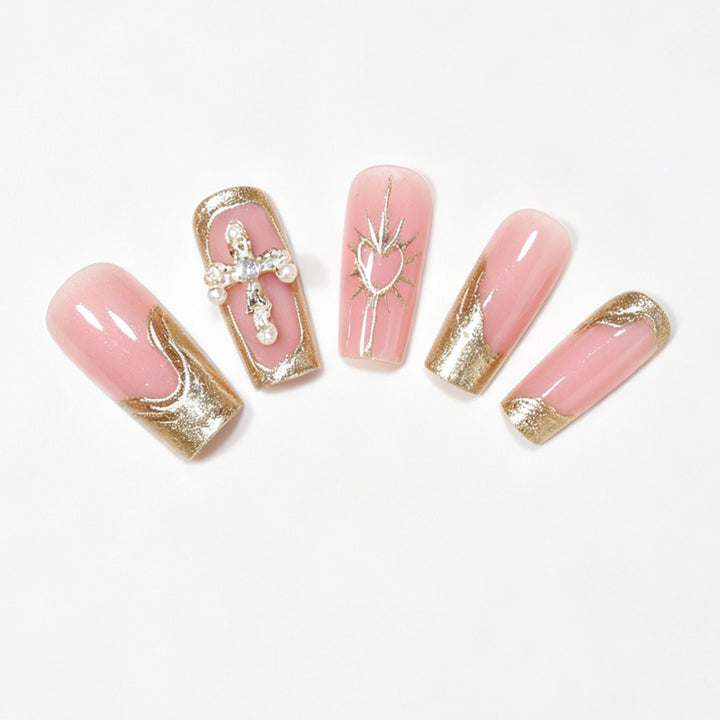 Decorative Long Acrylic Nail Tips Bowlift