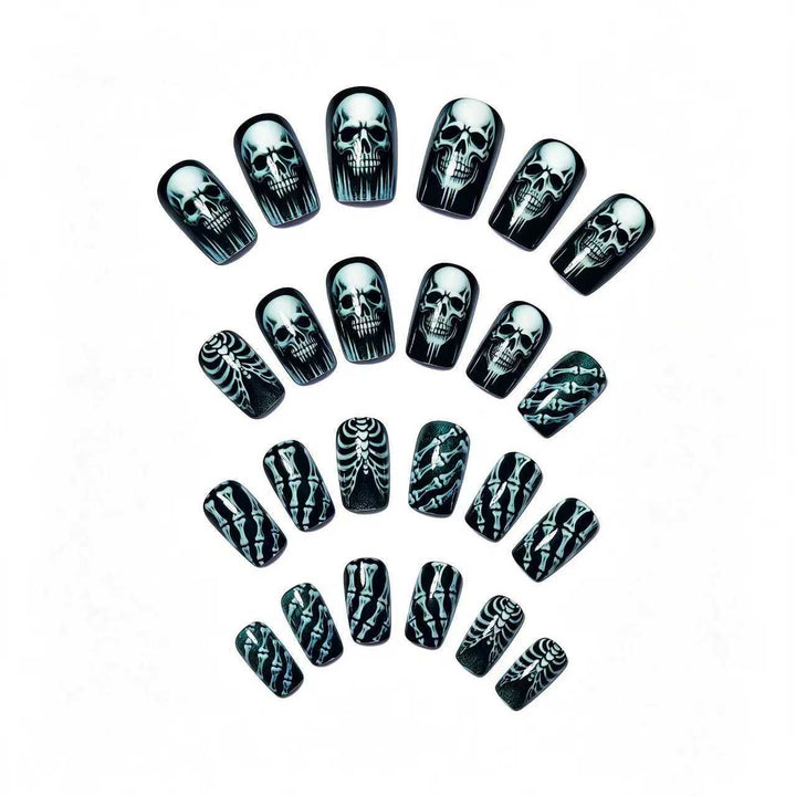 Gothic Skull and Bone Nail Art Set Bowlift