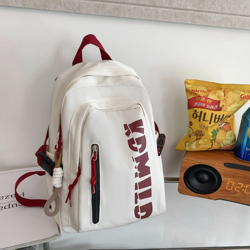 Multi-Functional Canvas School Backpack Bowlift