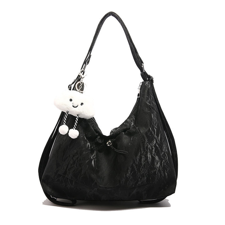 Crinkled Pouch Handbag Bowlift