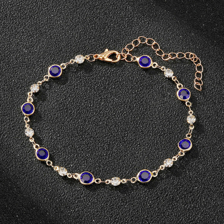 Elegant Rhinestone Chain Anklet Bowlift