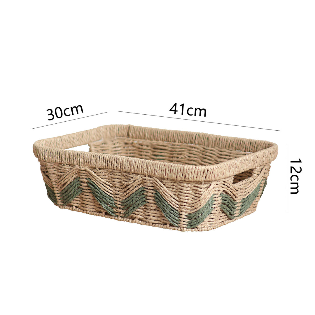 Decorative storage basket with handles Bowlift