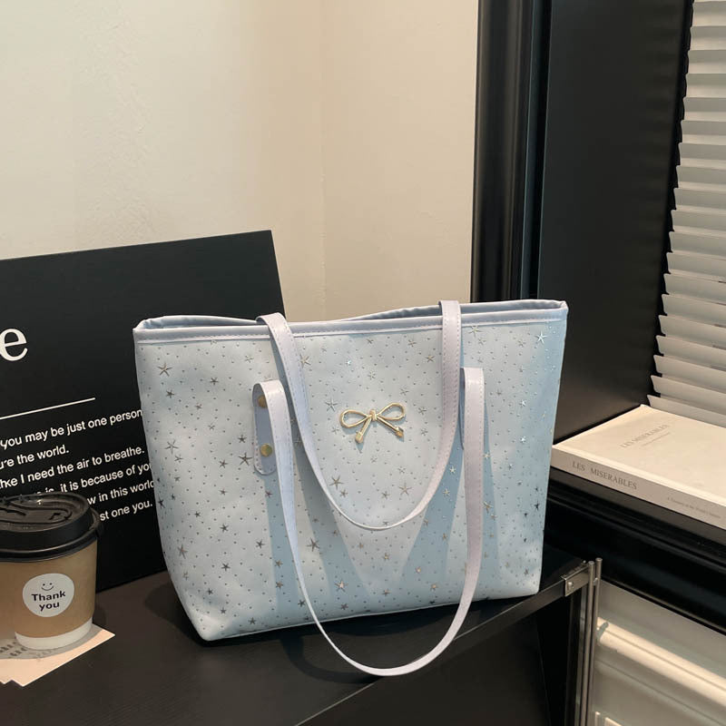 WoStylish Star-Embellished Tote Bag Bowlift