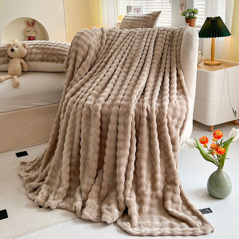 Women's Plush Throw Blanket Bowlift