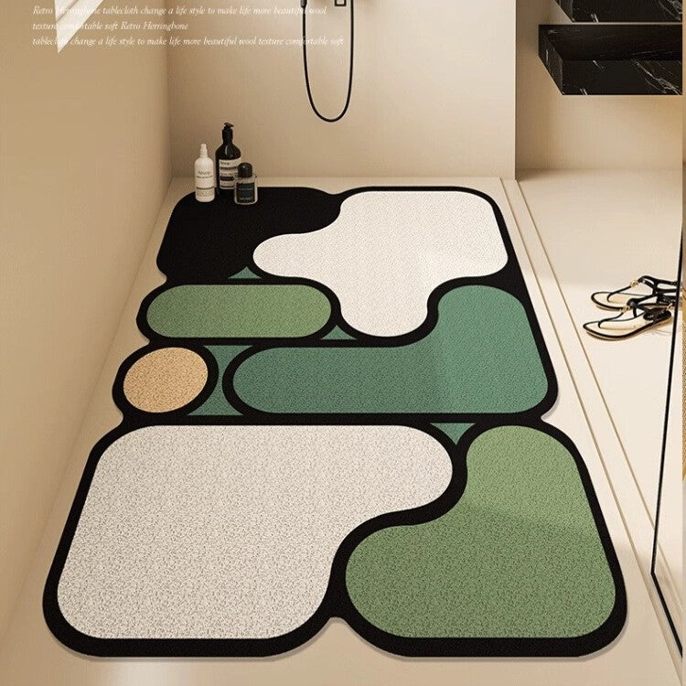Modern Geometric Bath Mat Bowlift