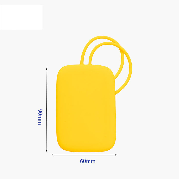 Silicone Protective Luggage Tag and Key Pouch with Flexible Loop Strap Bowlift