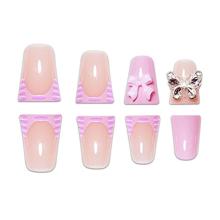 Playful Floral Design Press-On Nail Extensions Bowlift