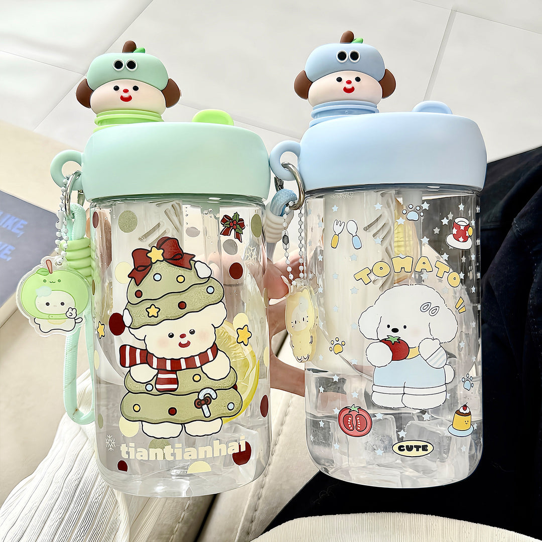 Unisex water bottle with cheerful Christmas design Bowlift