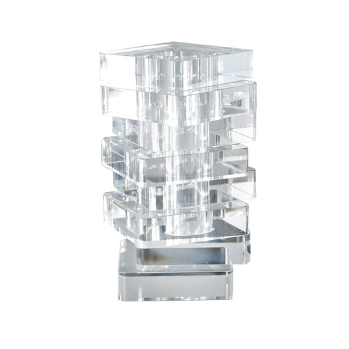 Modern Geometric Crystal Sculpture