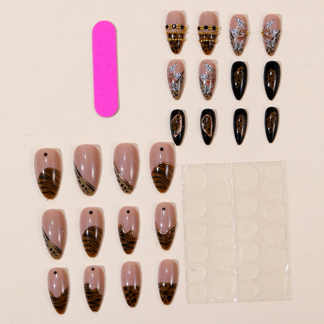 Decorative 3D Stiletto Nail Art Extensions Bowlift