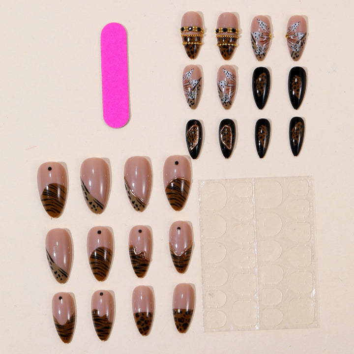 Decorative 3D Stiletto Nail Art Extensions Bowlift