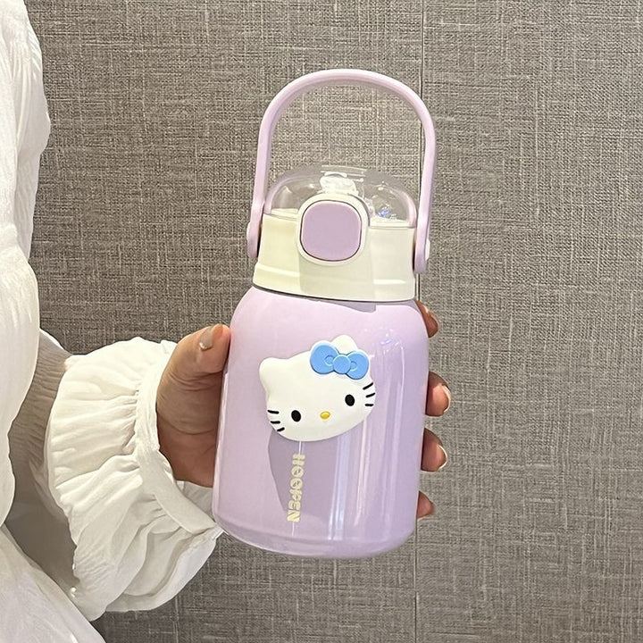 Women's insulated drinking container with practical carrying handle and cute design Bowlift
