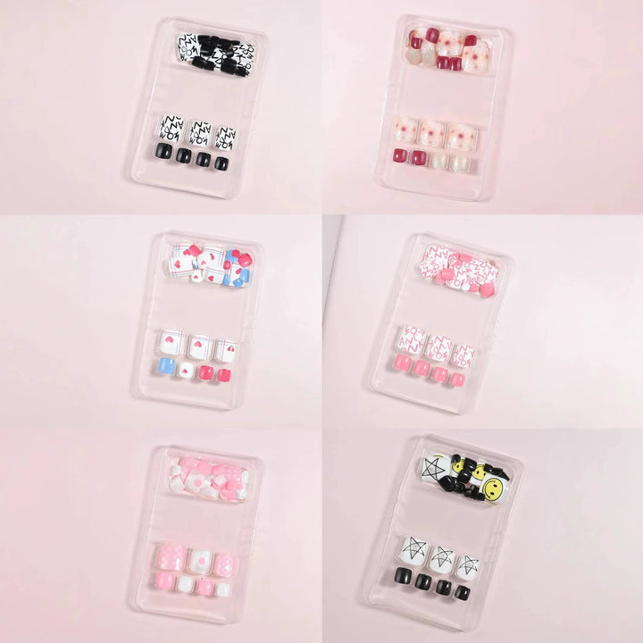 Creative Themed Press-On Nail Set Bowlift