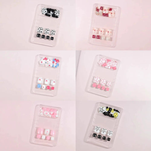 Creative Themed Press-On Nail Set Bowlift