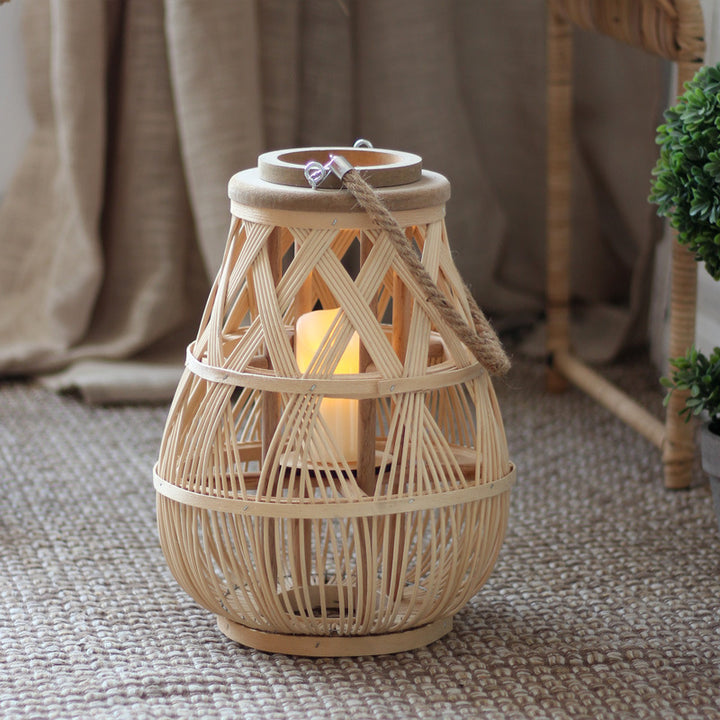 Handmade Rattan Lantern Bowlift