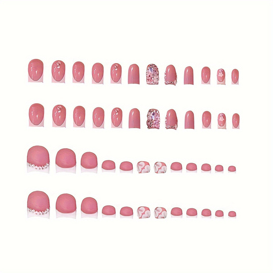 Decorative Rhinestone Nail Art Set Bowlift