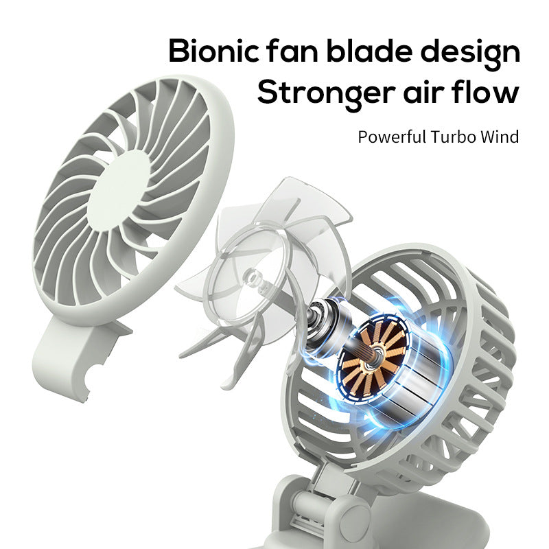 Unisex Portable Rechargeable Desk Fan Bowlift