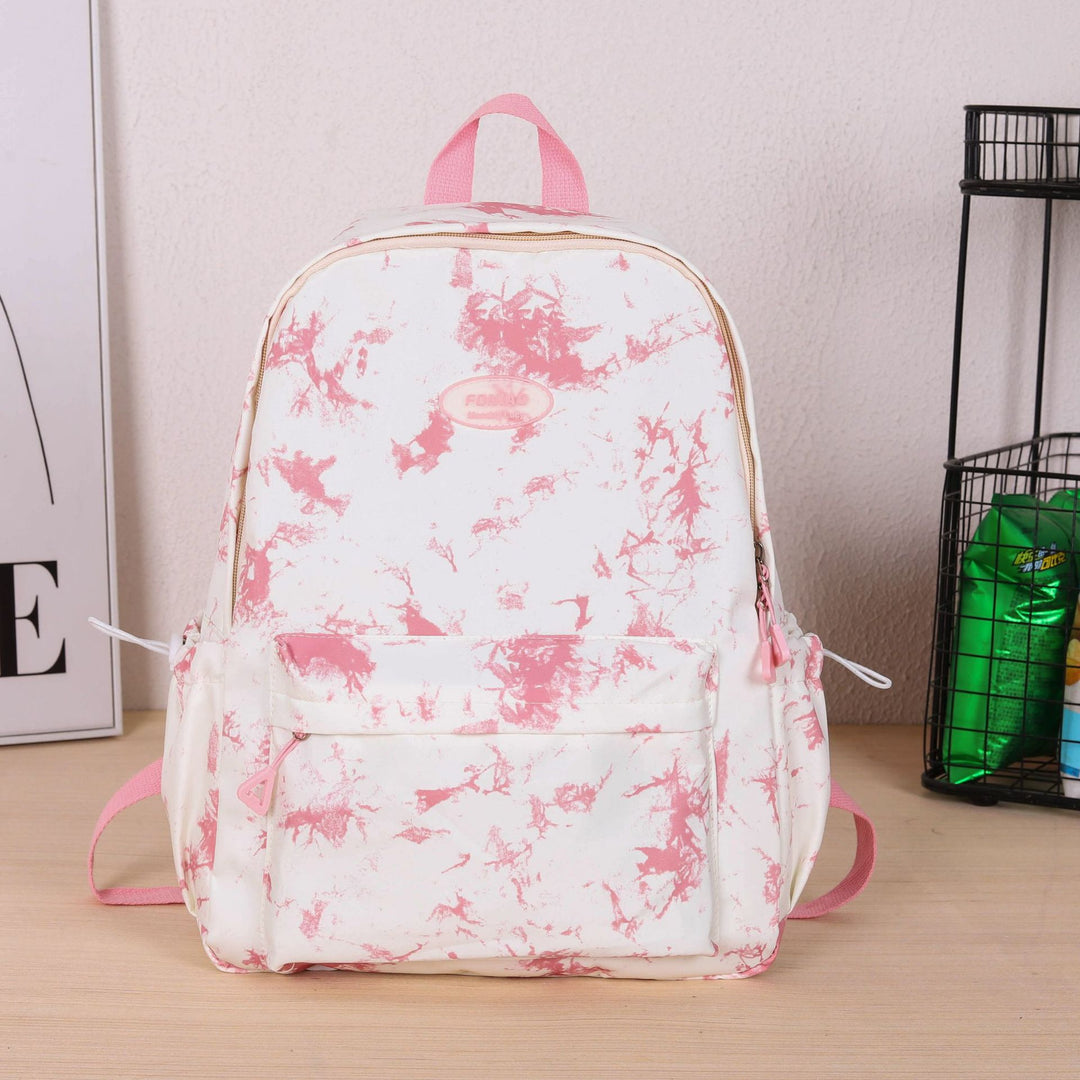 Stylish Marble-Patterned Backpack