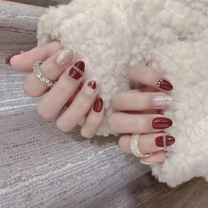 Glamorous Nail Art Press-On Set Bowlift