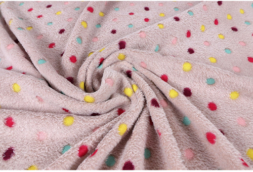 Women Cozy Polka Dot Blanket Bowlift