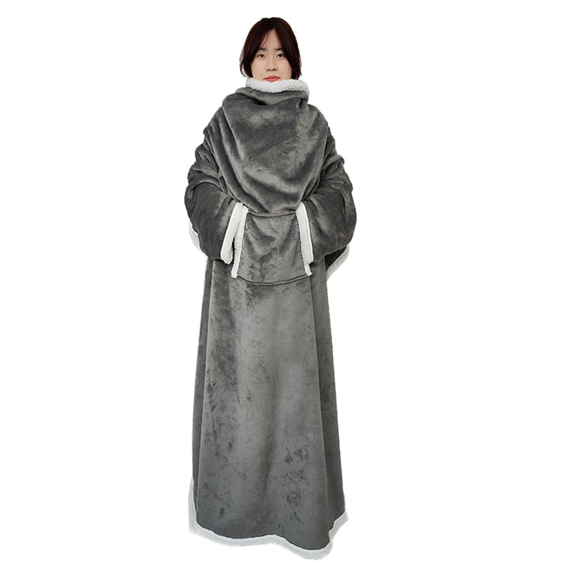 Ladies Cozy Oversized Poncho Blanket Bowlift