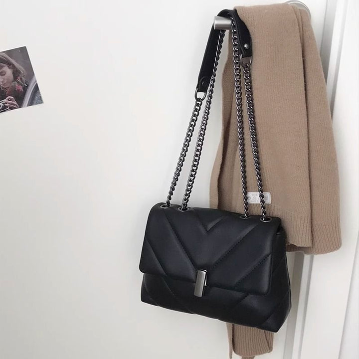 Quilted Leather Crossbody Bag Bowlift