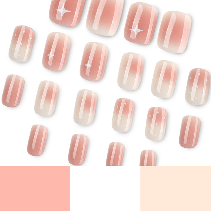 Nail art with ombre effect and glitter accents Bowlift