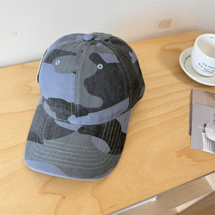 Women's Casual Adjustable Camouflage Baseball Cap Bowlift