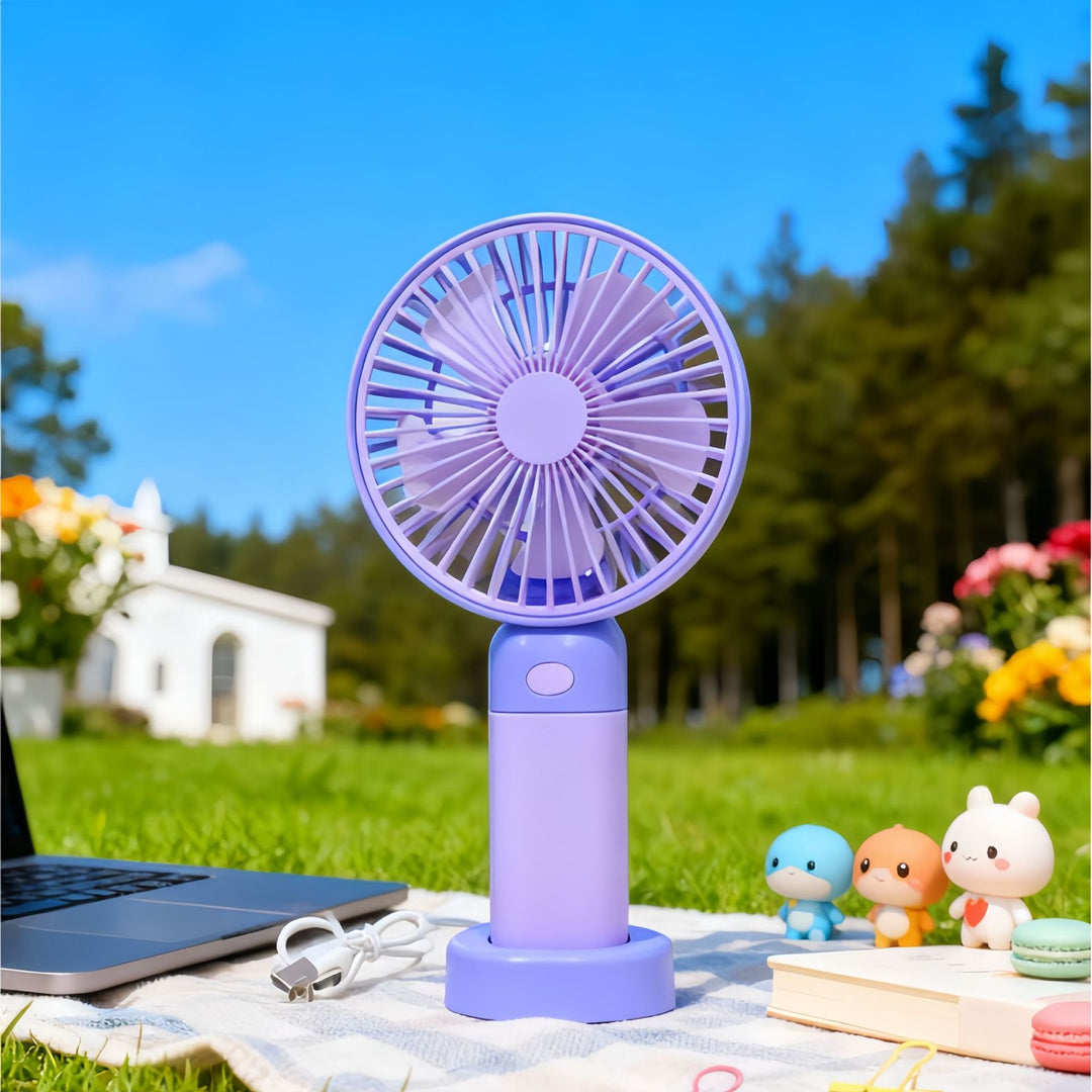 Women's Portable USB Fan with Powerful Battery Function Bowlift