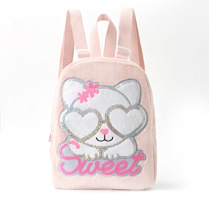 Plush backpack with animal design Bowlift