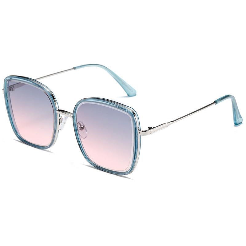 Women's Premium Sunglasses with Square Frame and Mirrored Lenses Bowlift