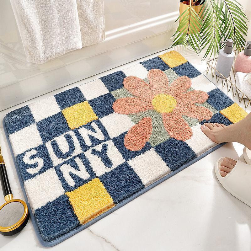 Coastal Waves Shaped Bath Mat