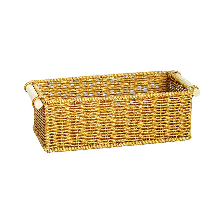 Versatile Woven Rectangular Storage Basket Bowlift