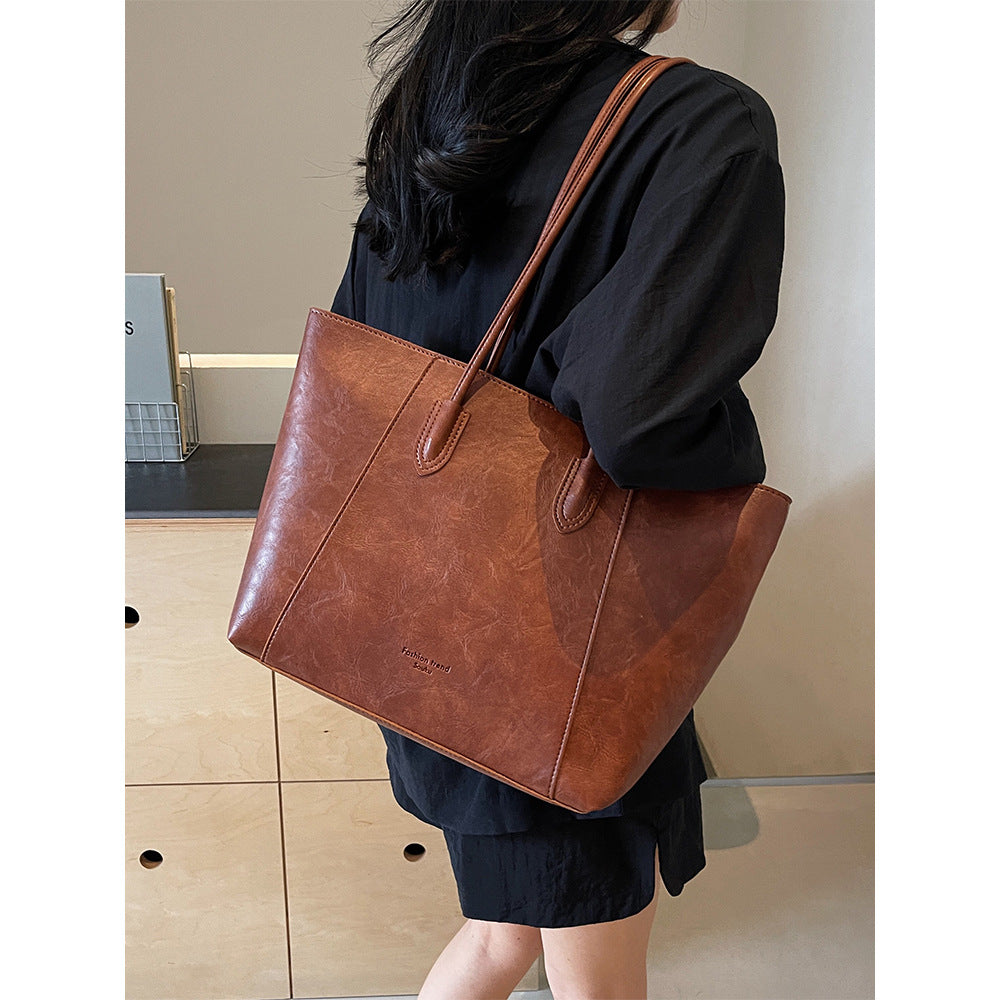 Premium Leather Tote Bag Bowlift