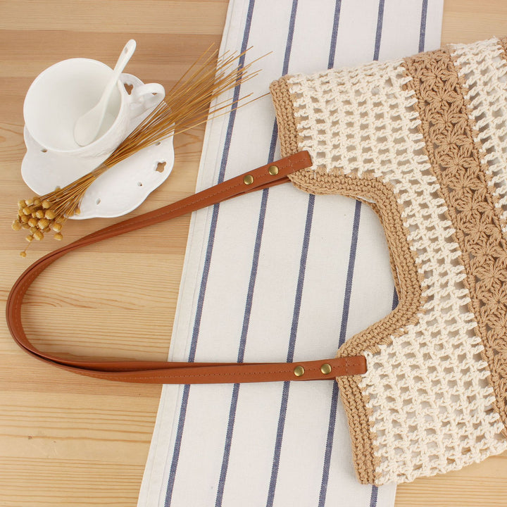 Macramé Handbag with Sturdy Handle Bowlift