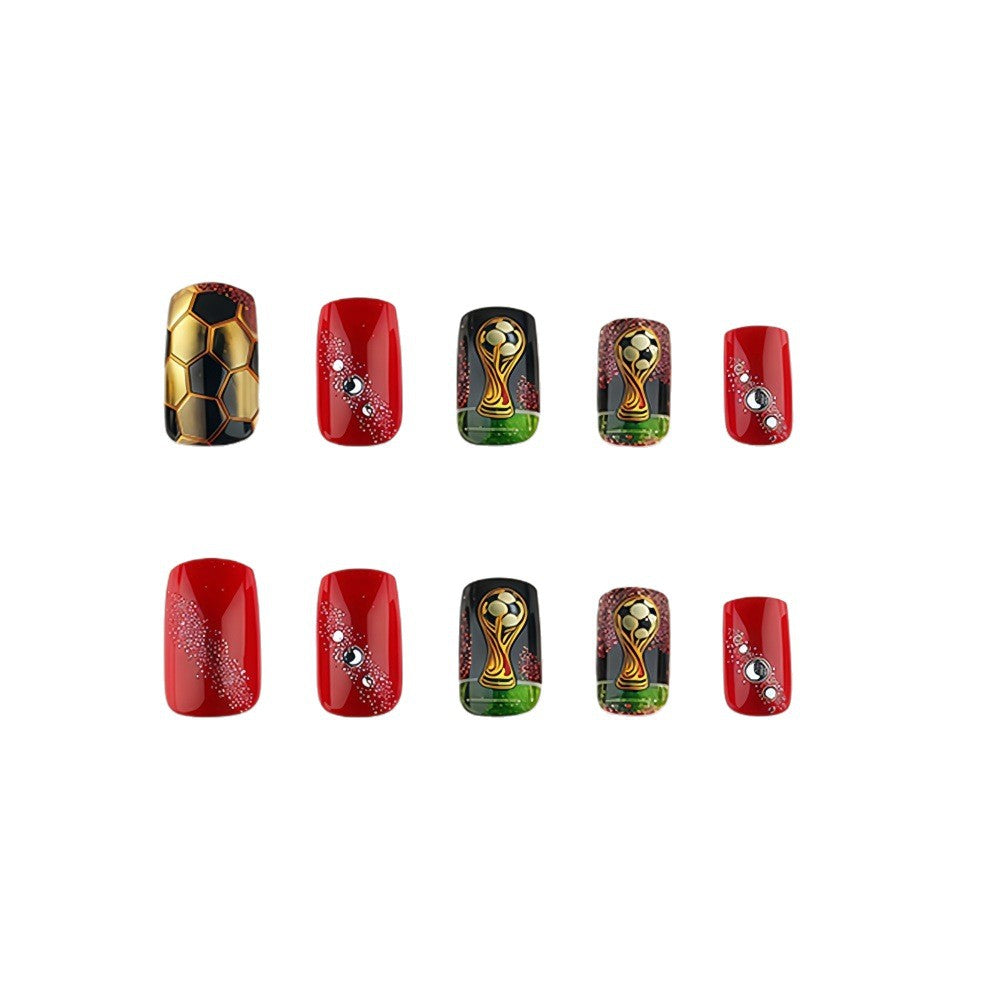 Sporty Football Art Nails Bowlift