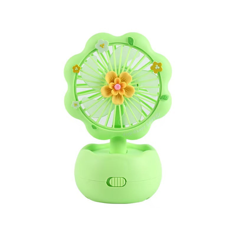 Unisex portable children's table fan with butterfly design, rechargeable and quiet Bowlift